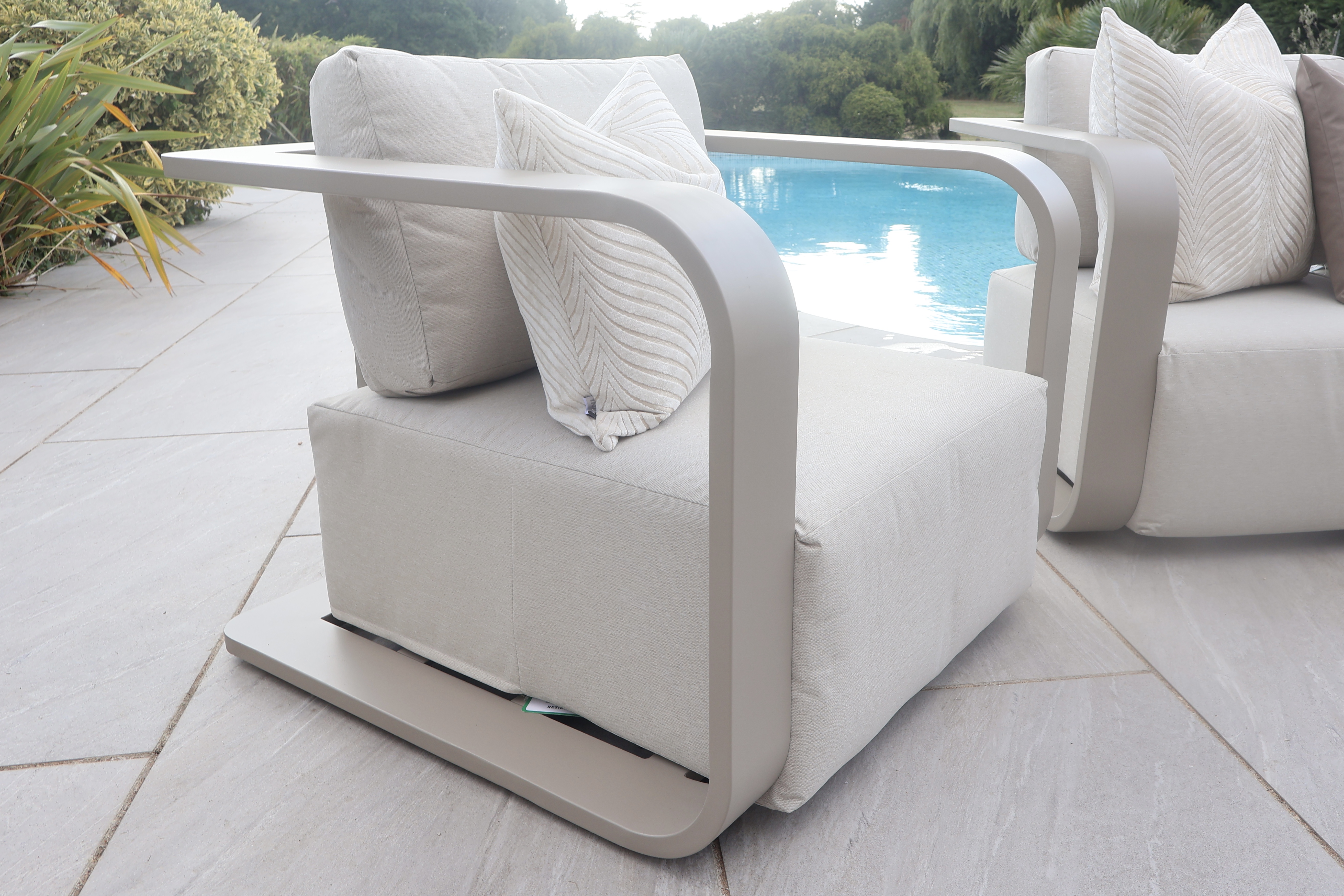Chimes - Capri 3 Seat Aluminium Sofa Set With Coffee Table